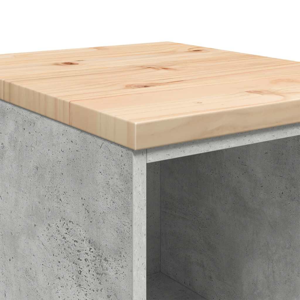 vidaXL Garażowa szafka do przechowywania Szary beton 40x51x85 cm