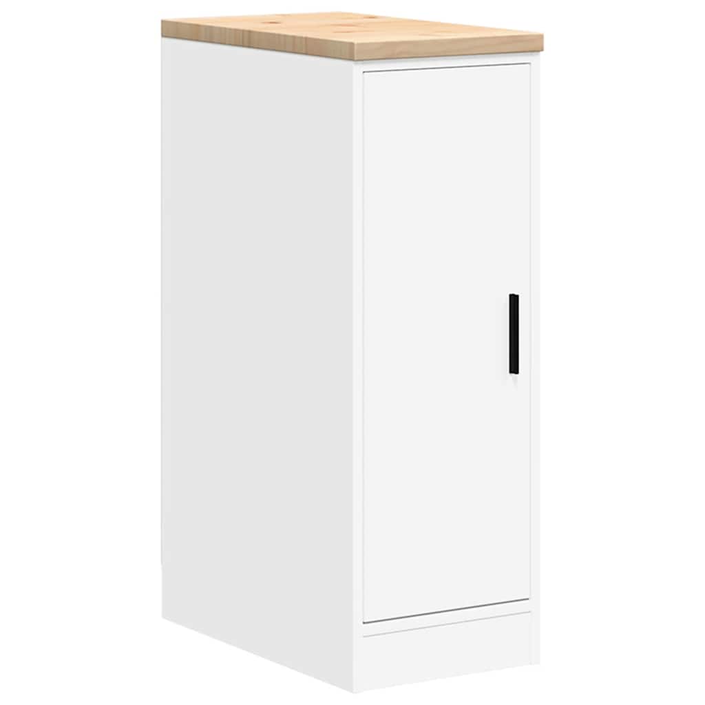vidaXL Garażowa szafka do przechowywania Biała 30x51x85 cm