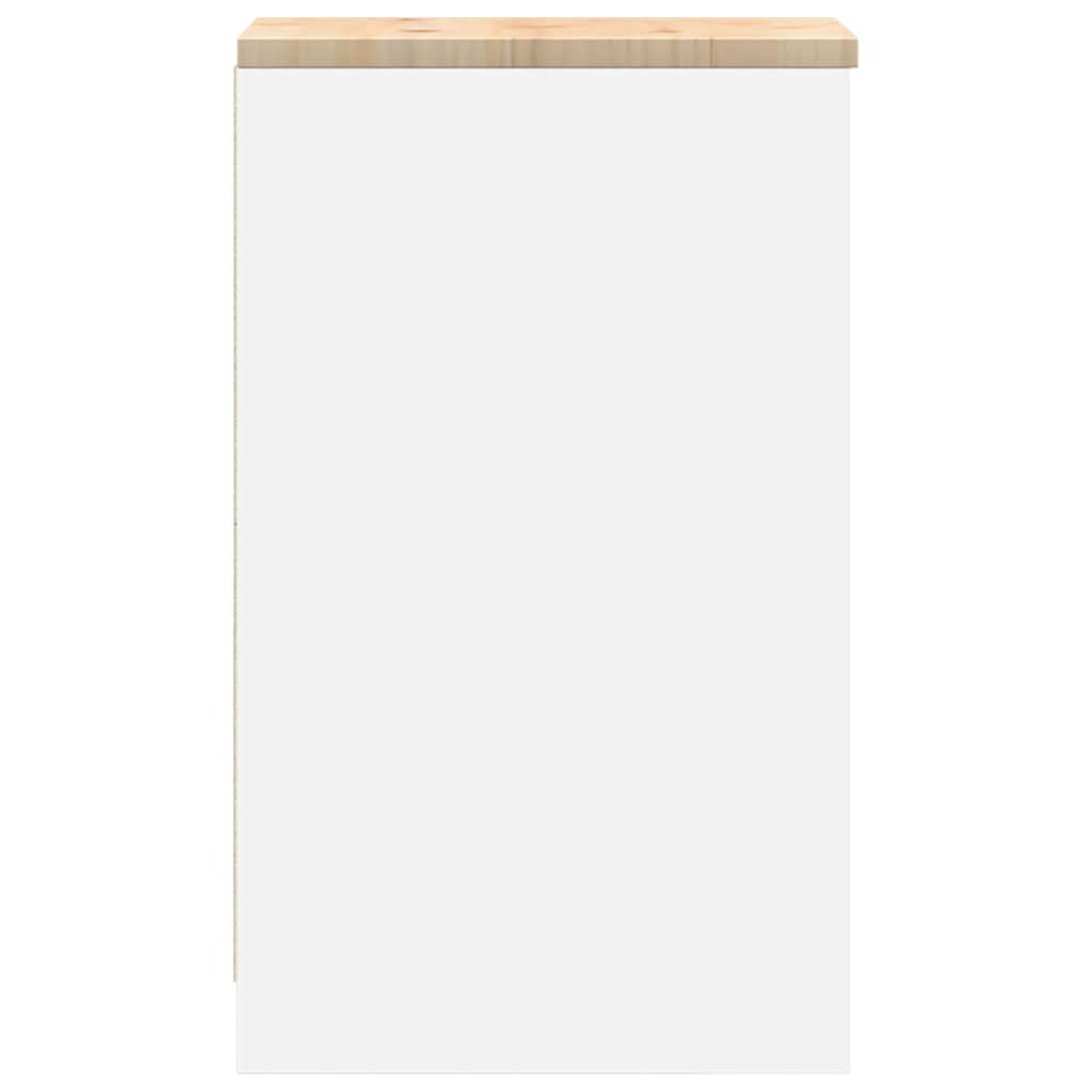 vidaXL Garażowa szafka do przechowywania Biała 30x51x85 cm