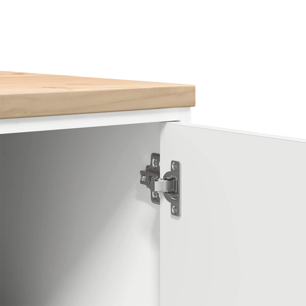 vidaXL Garażowa szafka do przechowywania Biała 30x51x85 cm