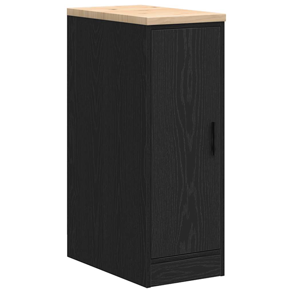 vidaXL Garażowa szafka do przechowywania Czarna 30x51x85 cm
