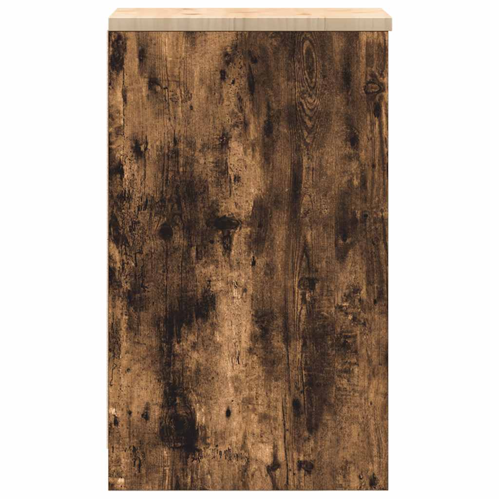 vidaXL Garażowa szafka do przechowywania Dąb wędzony 30x51x85 cm