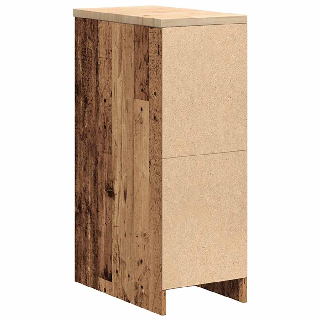 vidaXL Garażowa szafka do przechowywania Stare drewno 30x51x85 cm