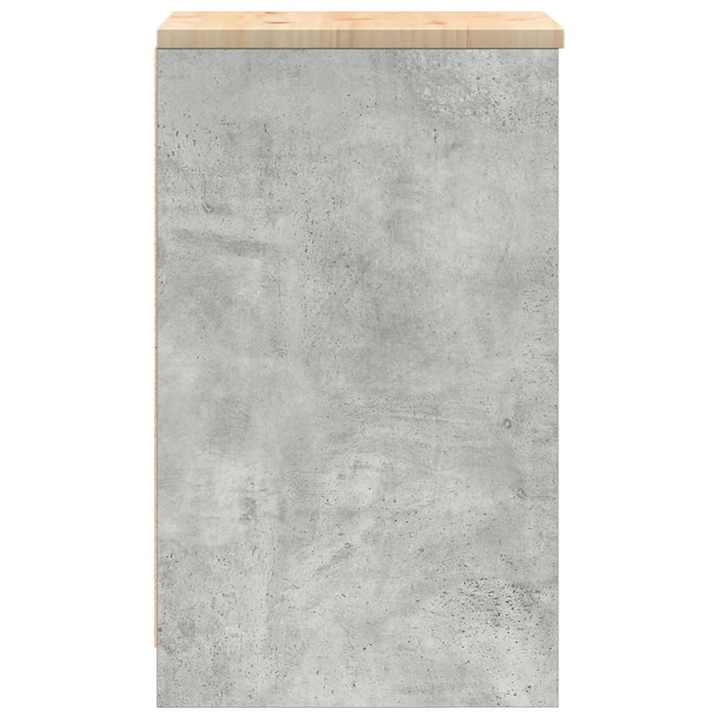 vidaXL Garażowa szafka do przechowywania Szary beton 40x51x85 cm
