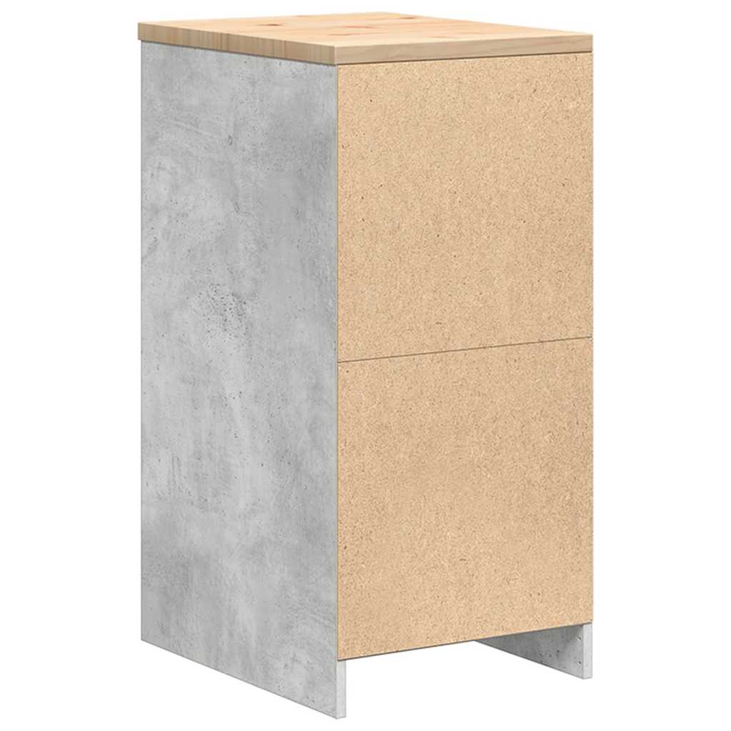 vidaXL Garażowa szafka do przechowywania Szary beton 40x51x85 cm