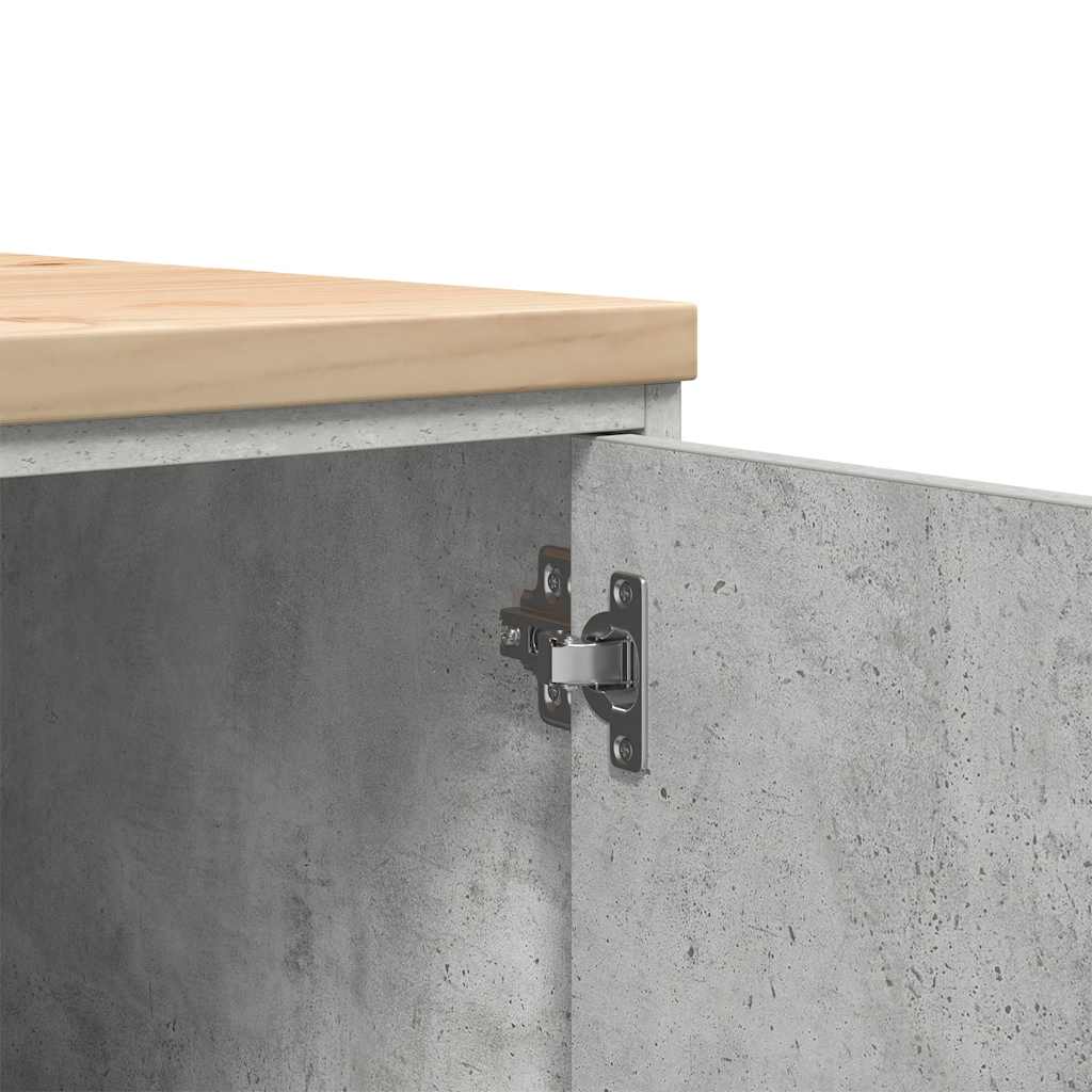 vidaXL Garażowa szafka do przechowywania Szary beton 40x51x85 cm
