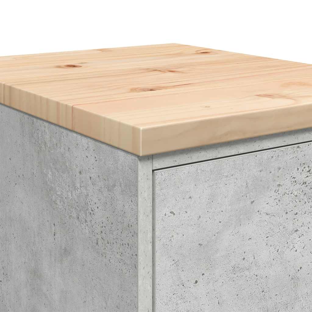 vidaXL Garażowa szafka do przechowywania Szary beton 40x51x85 cm