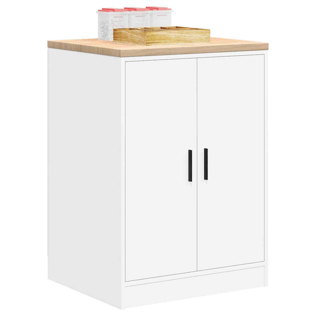 vidaXL Garażowa szafka do przechowywania Biała 60x51x85 cm