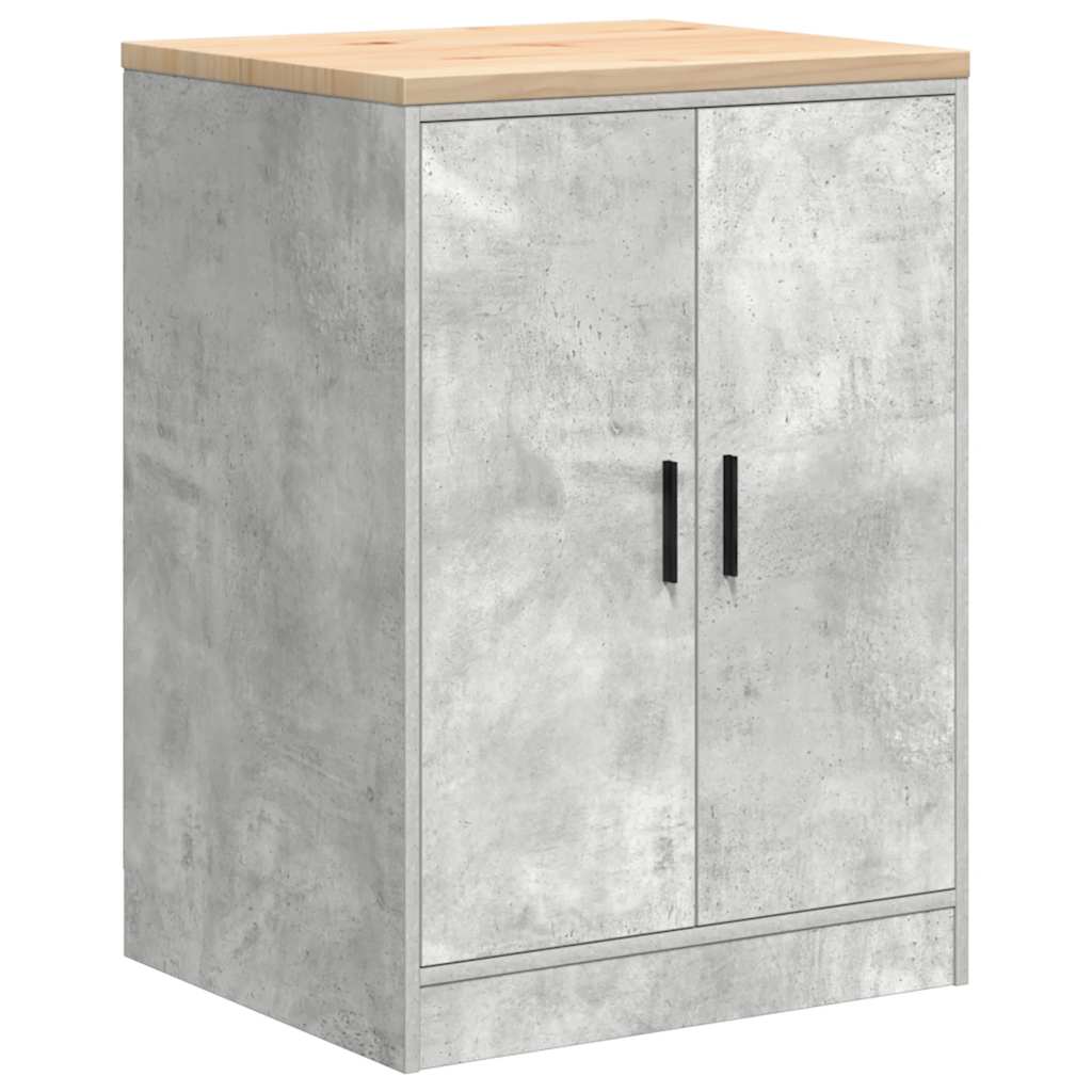 vidaXL Garażowa szafka do przechowywania Szary beton 60x51x85 cm