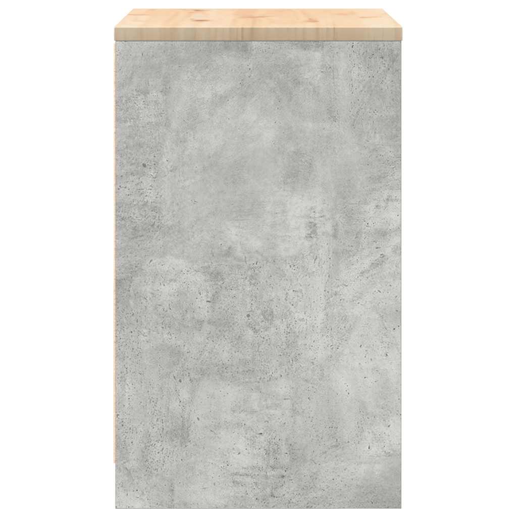vidaXL Garażowa szafka do przechowywania Szary beton 60x51x85 cm