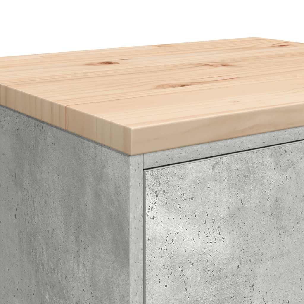 vidaXL Garażowa szafka do przechowywania Szary beton 60x51x85 cm