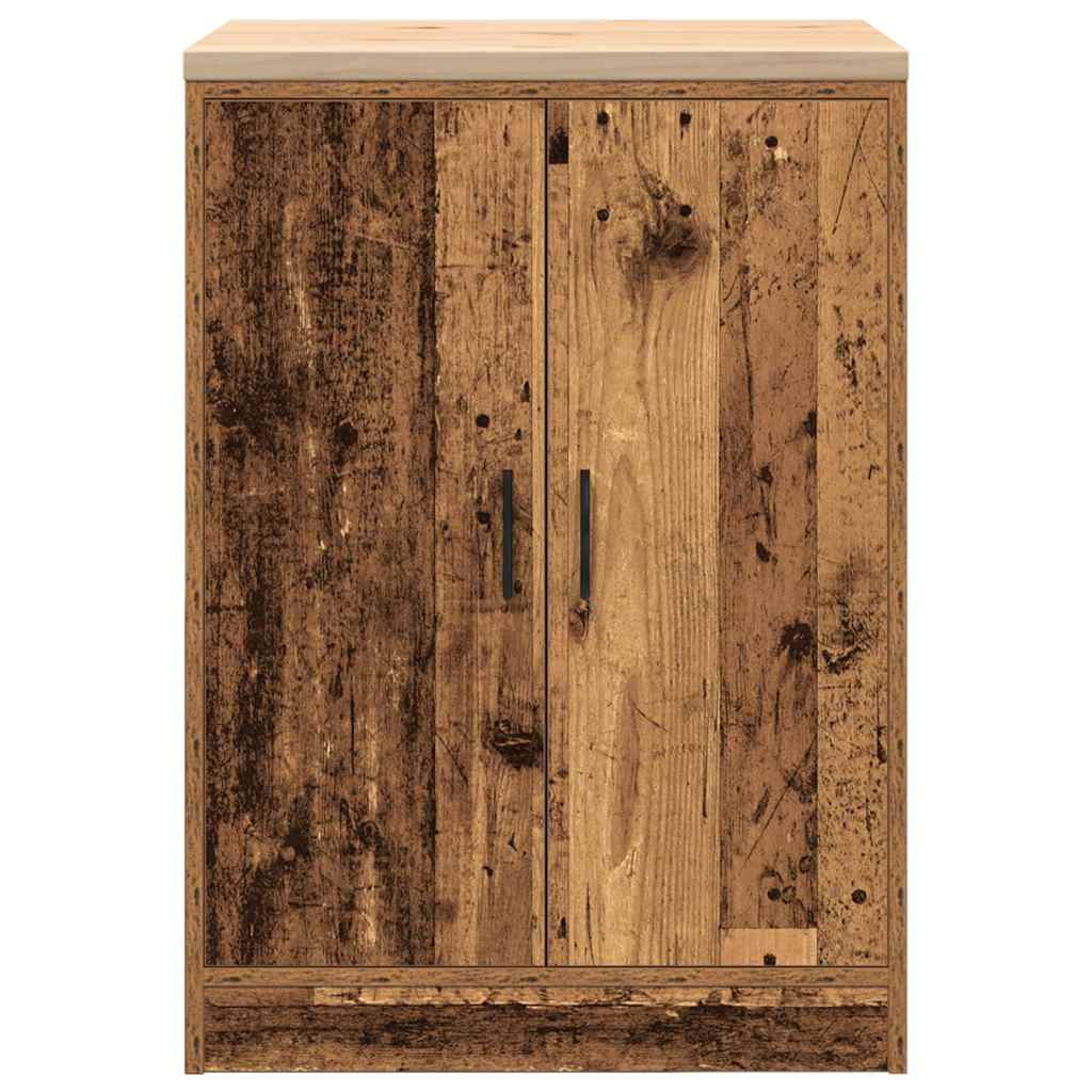 vidaXL Garażowa szafka do przechowywania Stare drewno 60x51x85 cm