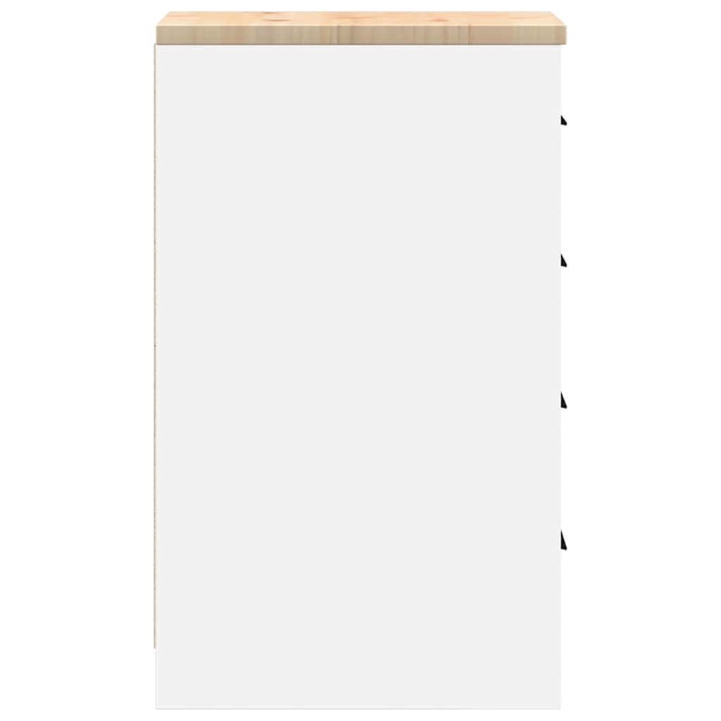 vidaXL Garażowa szafka do przechowywania Biała 30x51x85 cm
