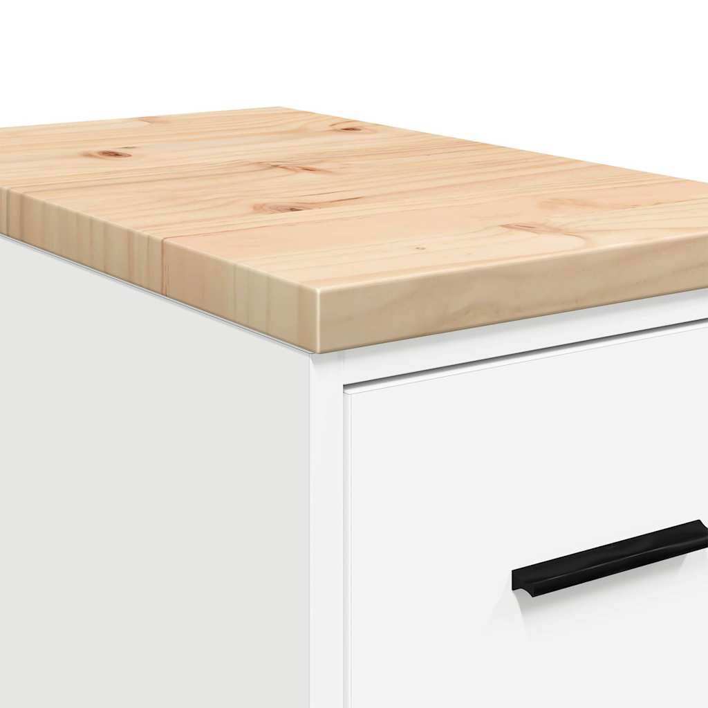 vidaXL Garażowa szafka do przechowywania Biała 30x51x85 cm