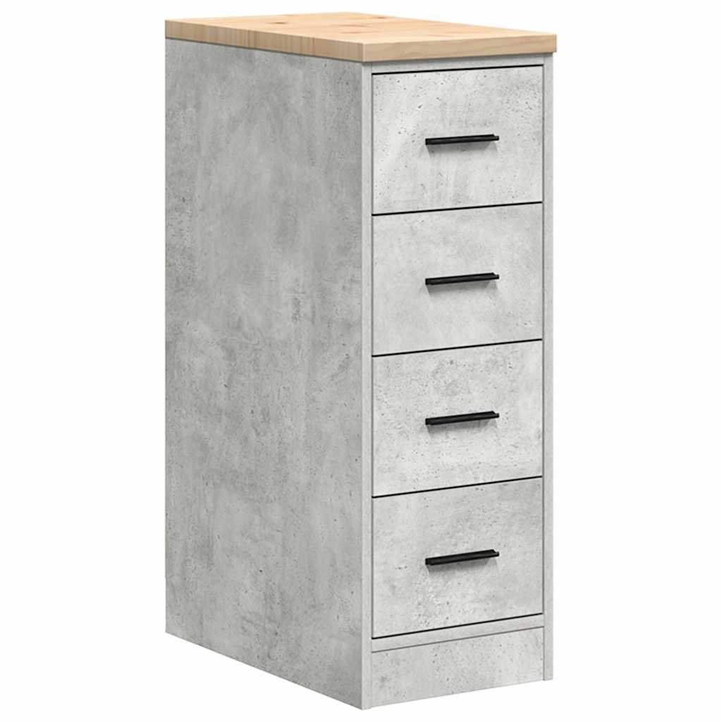 vidaXL Garażowa szafka do przechowywania Szary beton 30x51x85 cm