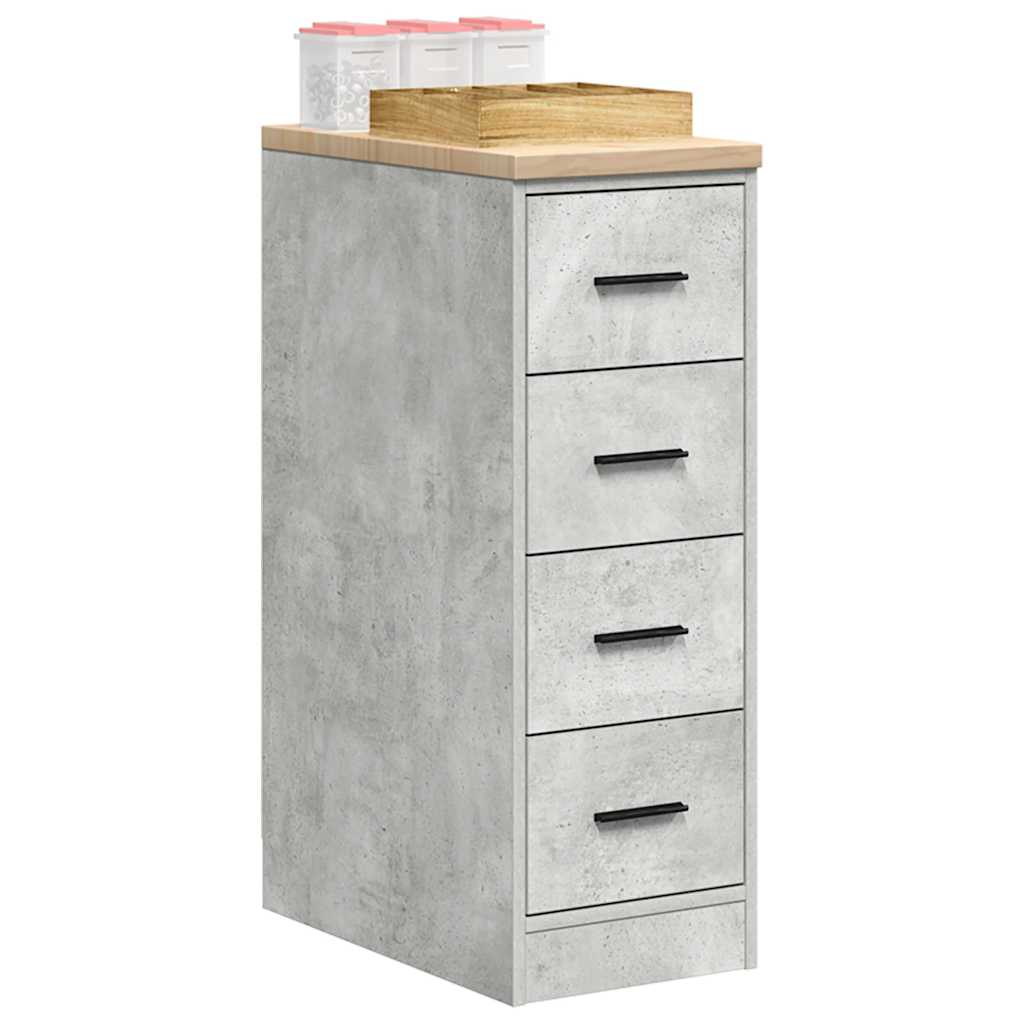 vidaXL Garażowa szafka do przechowywania Szary beton 30x51x85 cm