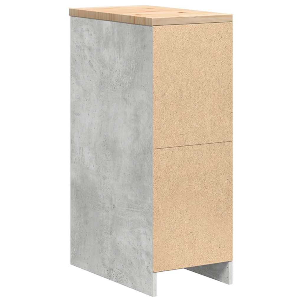 vidaXL Garażowa szafka do przechowywania Szary beton 30x51x85 cm