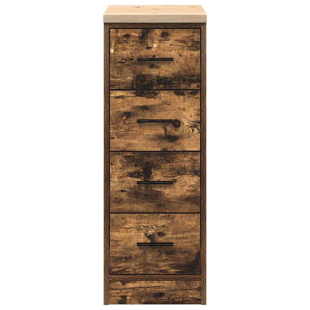 vidaXL Garażowa szafka do przechowywania Dąb wędzony 30x51x85 cm