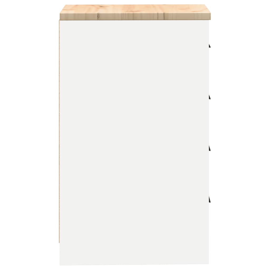 vidaXL Garażowa szafka do przechowywania Biała 40x51x85 cm