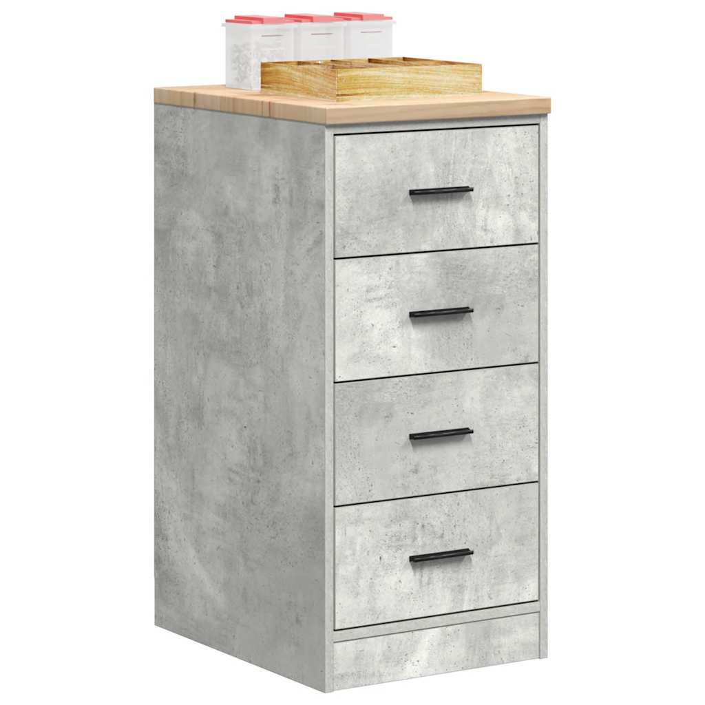 vidaXL Garażowa szafka do przechowywania Szary beton 40x51x85 cm