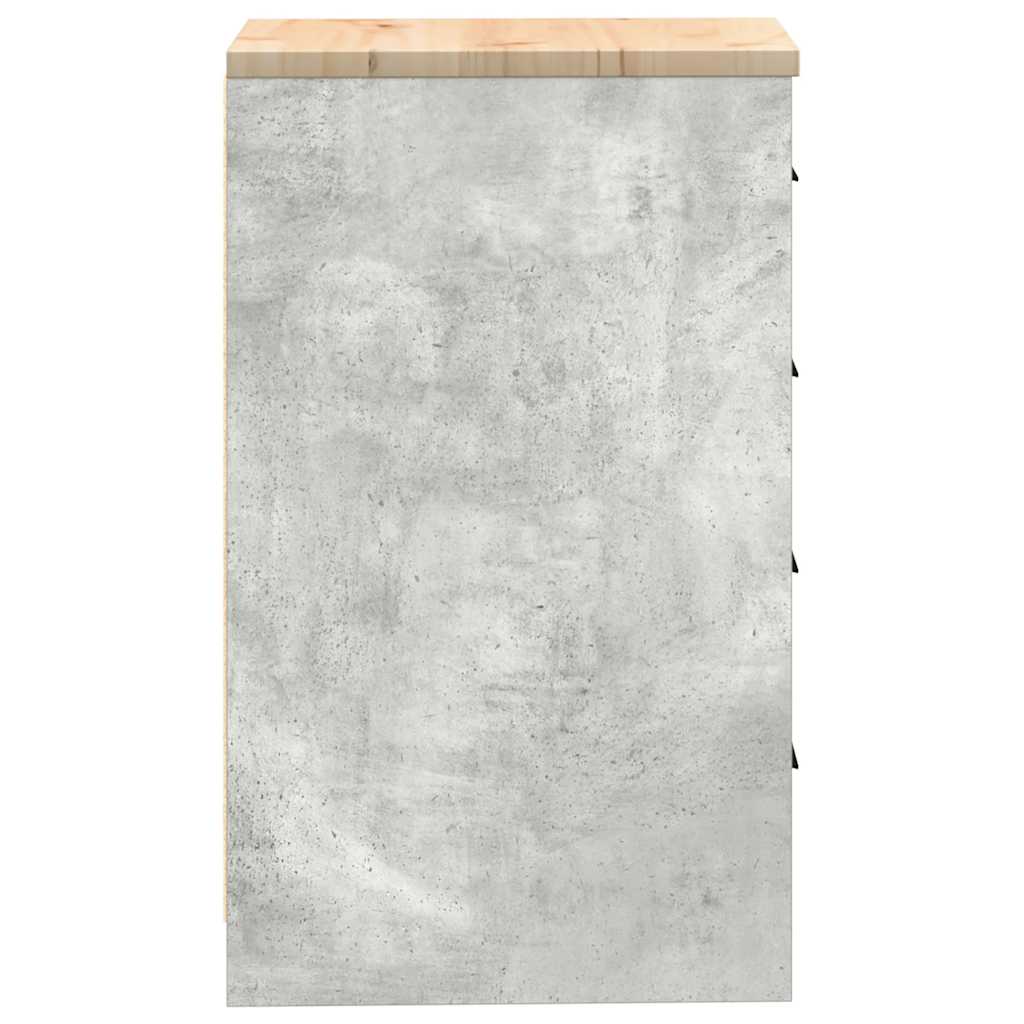 vidaXL Garażowa szafka do przechowywania Szary beton 40x51x85 cm