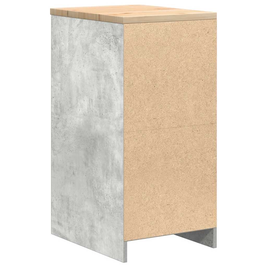 vidaXL Garażowa szafka do przechowywania Szary beton 40x51x85 cm