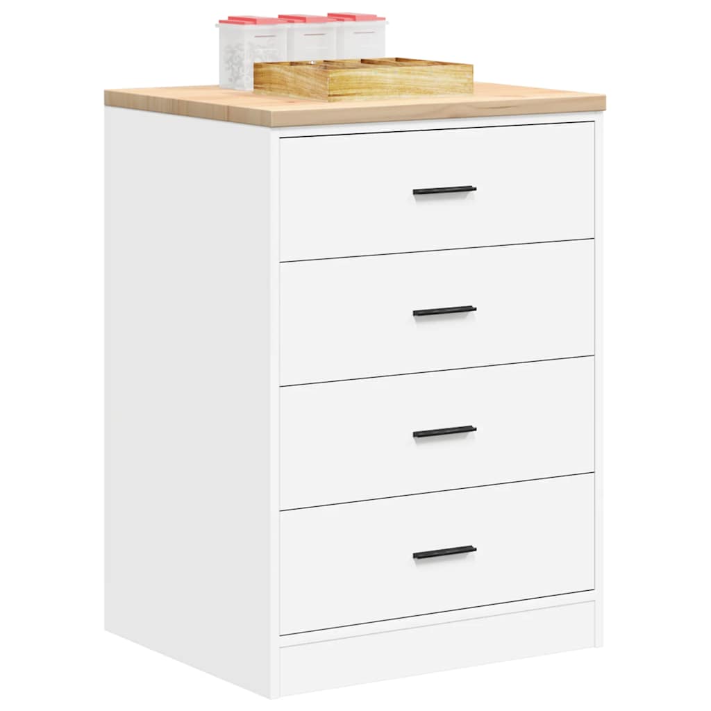vidaXL Garażowa szafka do przechowywania Biała 60x51x85 cm