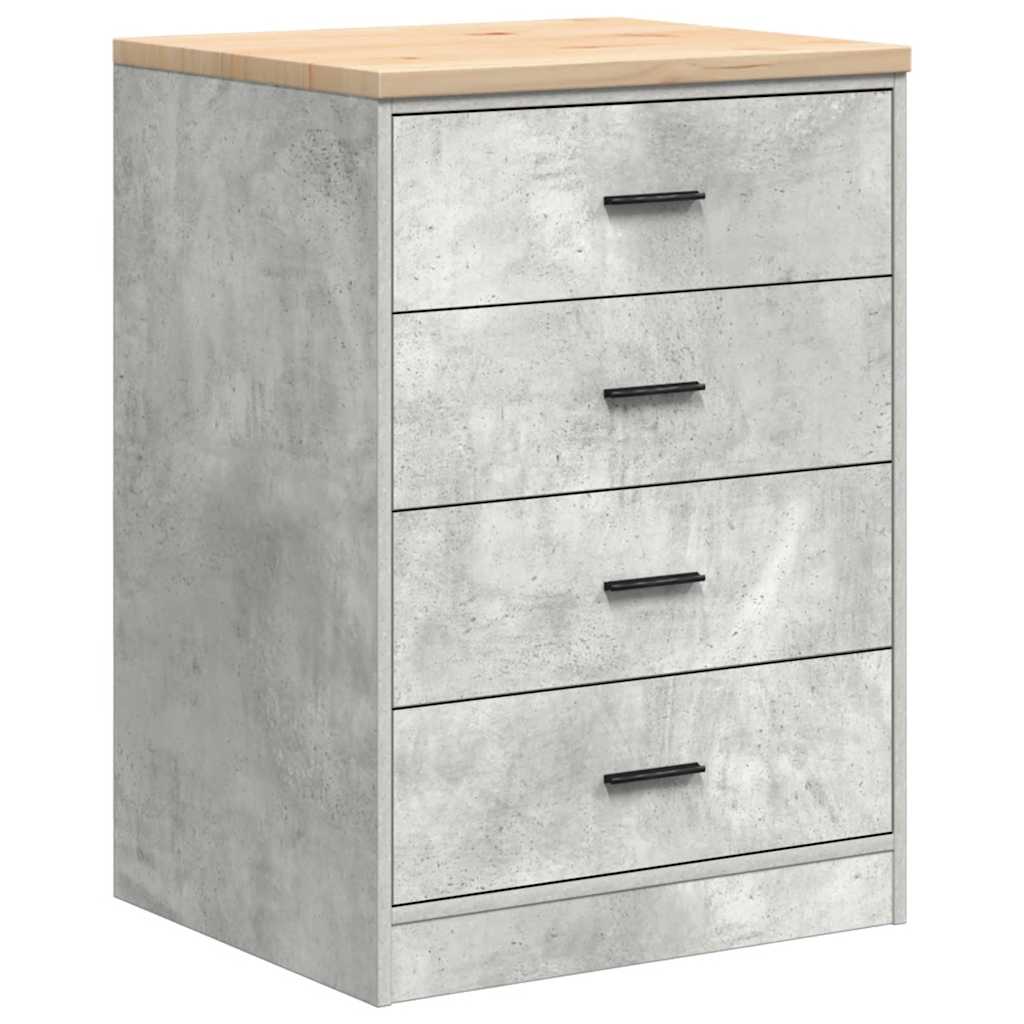 vidaXL Garażowa szafka do przechowywania Szary beton 60x51x85 cm
