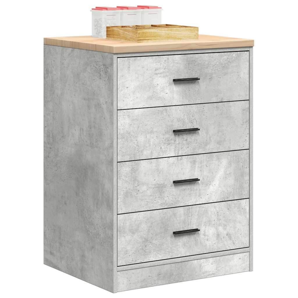 vidaXL Garażowa szafka do przechowywania Szary beton 60x51x85 cm