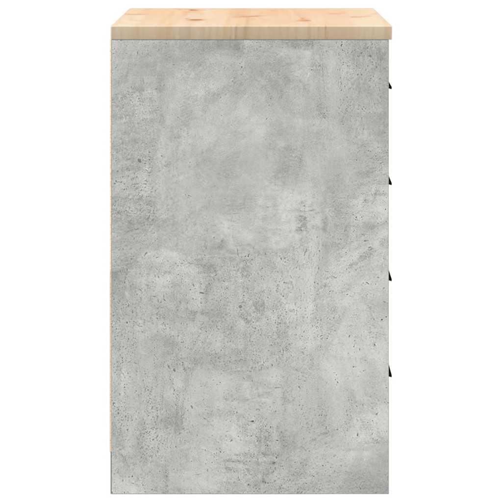 vidaXL Garażowa szafka do przechowywania Szary beton 60x51x85 cm
