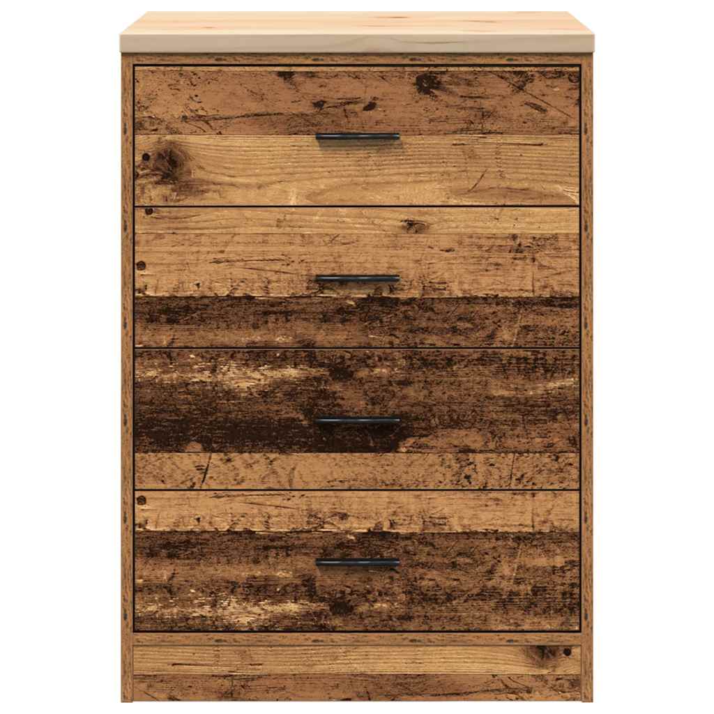 vidaXL Garażowa szafka do przechowywania Stare drewno 60x51x85 cm
