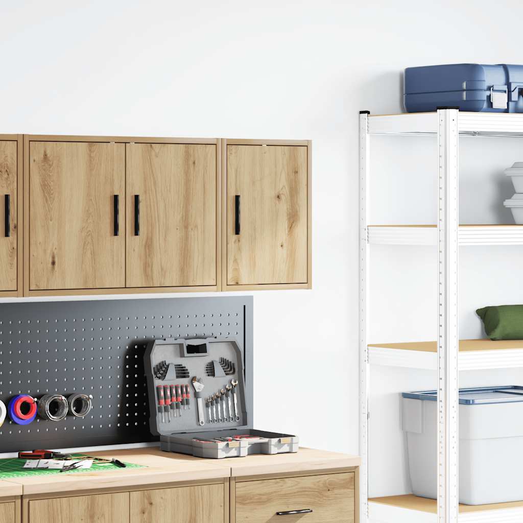 vidaXL Garażowa szafka ścienna Artisan Oak Drewno klejone