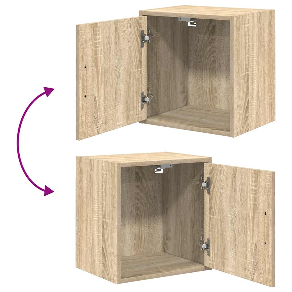 vidaXL Garażowa szafka ścienna Sonoma Oak Drewno klejone
