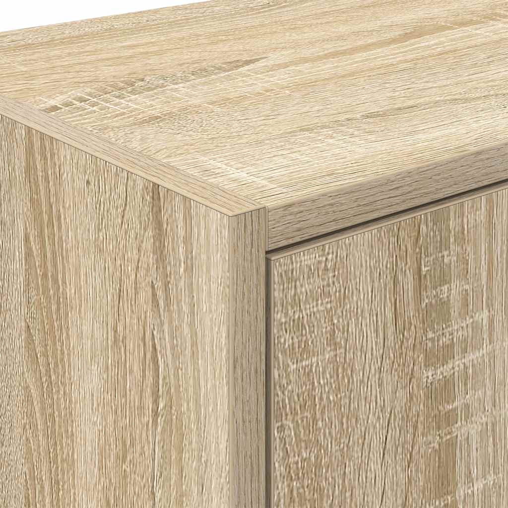 vidaXL Garażowe szafki ścienne 2 szt. Dąb Sonoma Drewno klejone