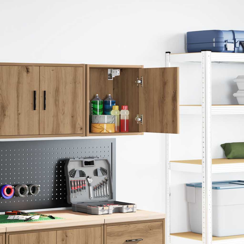 vidaXL Garażowa szafka ścienna Artisan Oak Drewno klejone