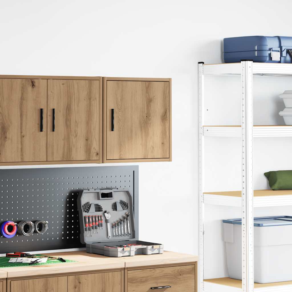vidaXL Garażowa szafka ścienna Artisan Oak Drewno klejone