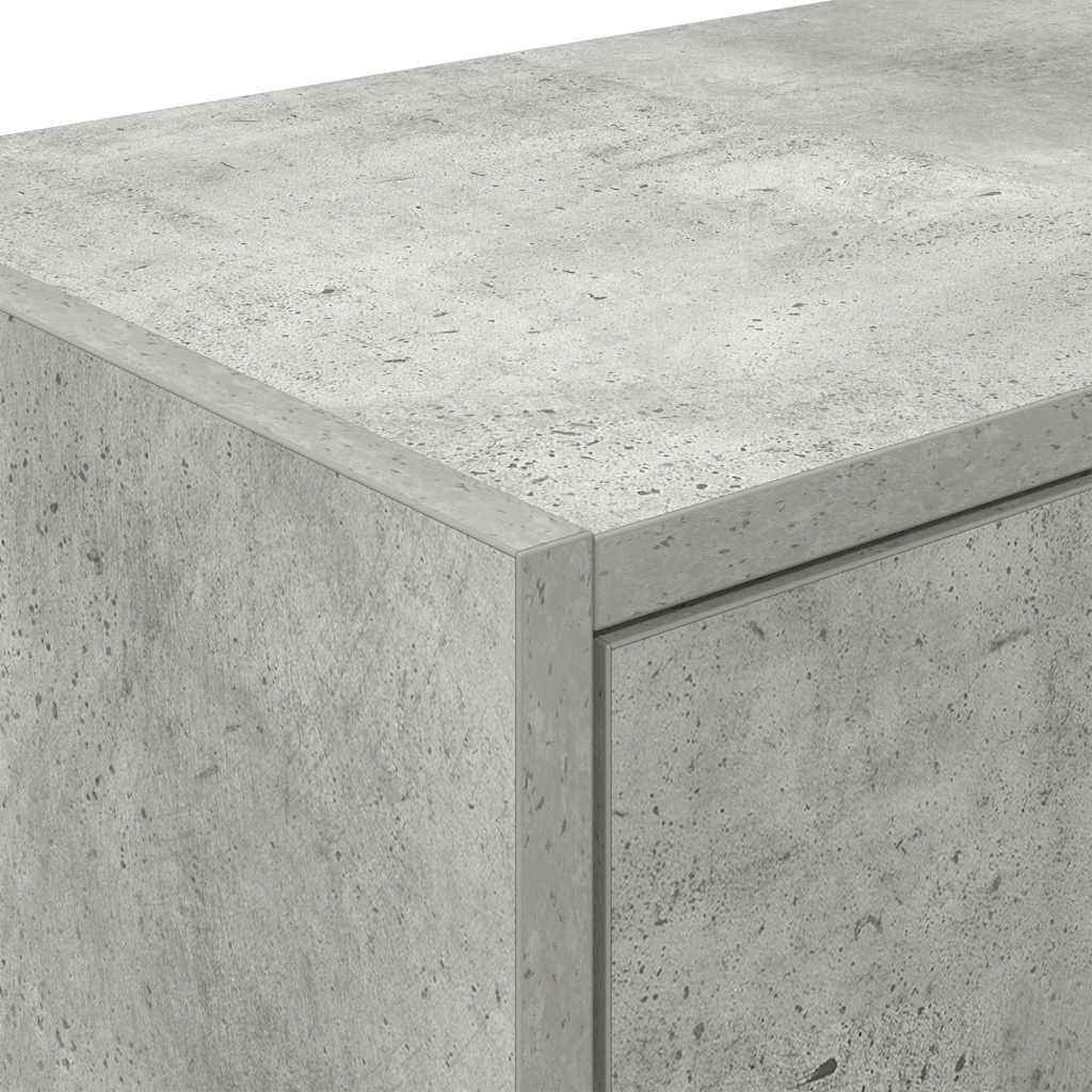 vidaXL Garażowe szafki ścienne 2 szt. Beton Szary Drewno klejone
