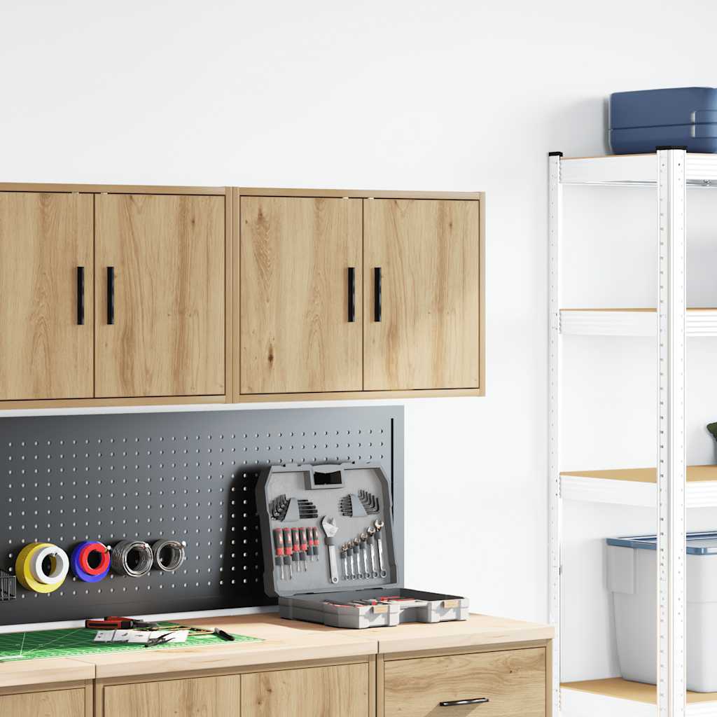 vidaXL Garażowa szafka ścienna Artisan Oak Drewno klejone
