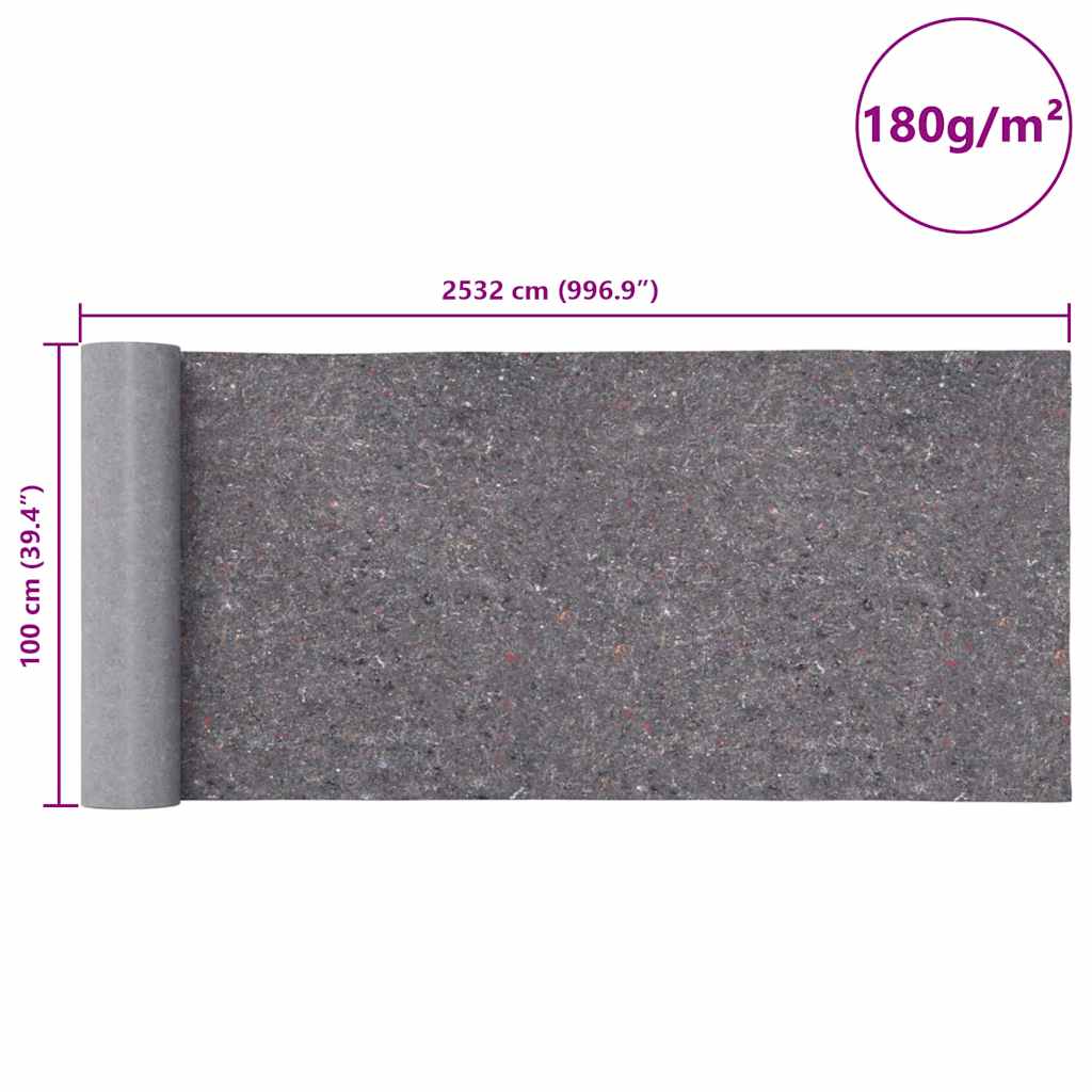 vidaXL Polar malarski antypoślizgowy 25 m 180 g/m² Szary