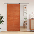 vidaXL Drzwi do stodoły Sosna woskowana 100 x 208 cm