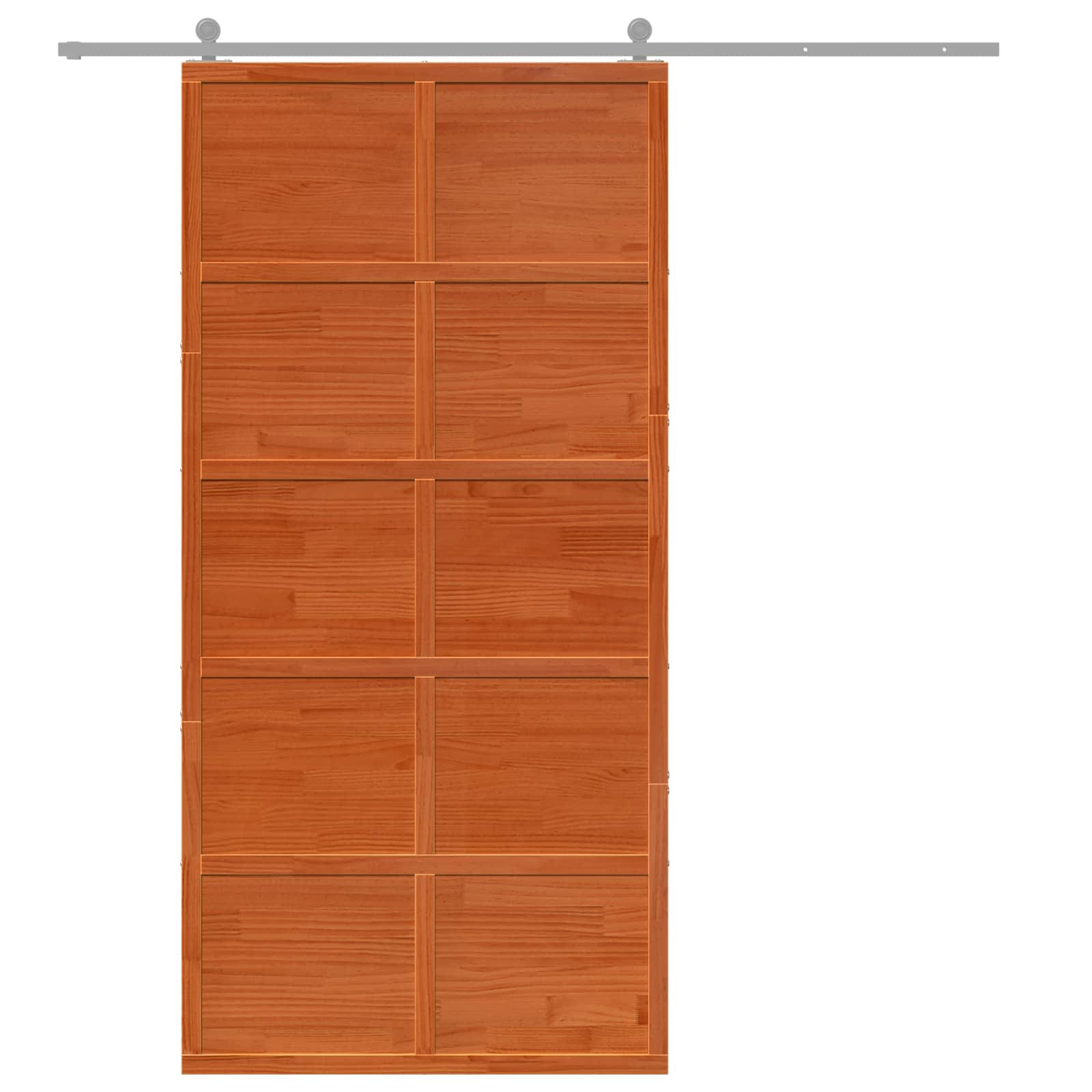 vidaXL Drzwi do stodoły Sosna woskowana 100 x 208 cm