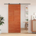 vidaXL Drzwi do stodoły Sosna woskowana 90 x 208 cm