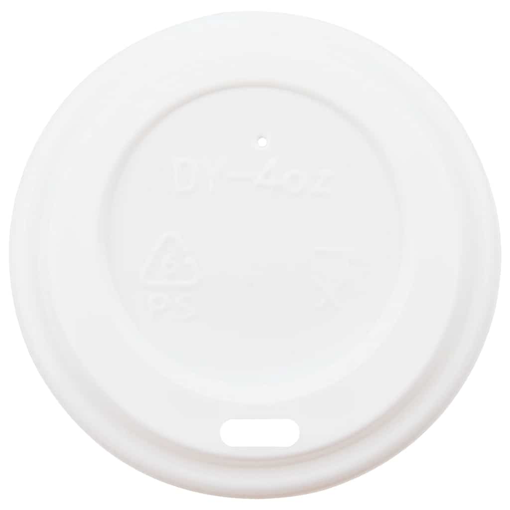 vidaXL Papierowe kubki z pokrywkami, 1000 szt., 4oz, 120ml