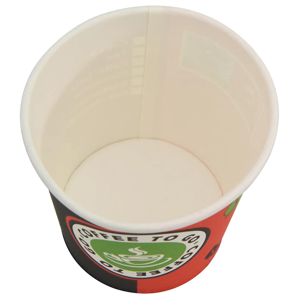 vidaXL Papierowe kubki z pokrywkami, 1000 szt., 4oz, 120ml