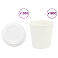 vidaXL Papierowe kubki z pokrywkami, 1000 szt., 4oz, 100ml