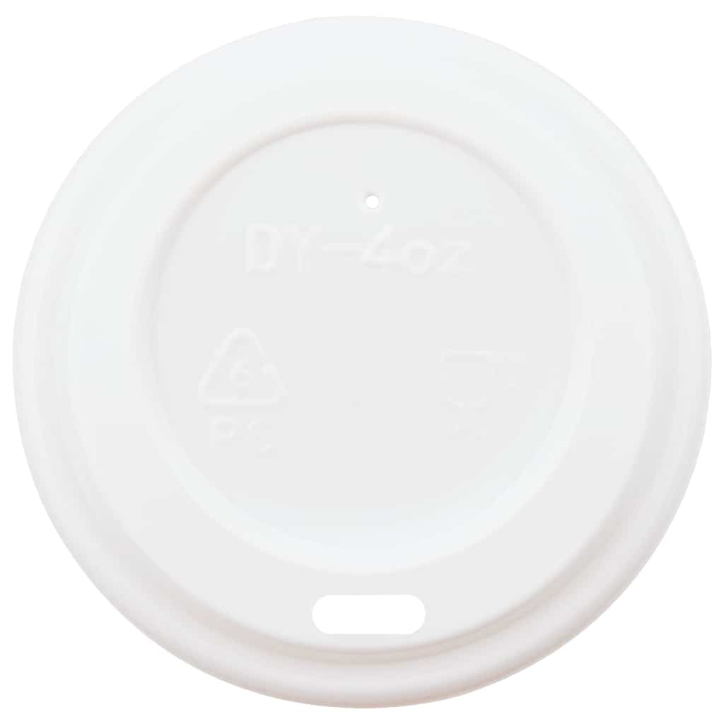 vidaXL Papierowe kubki z pokrywkami, 1000 szt., 4oz, 100ml