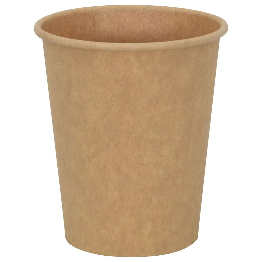 vidaXL Papierowe kubki z pokrywkami, 1000 szt., 8oz, 200ml