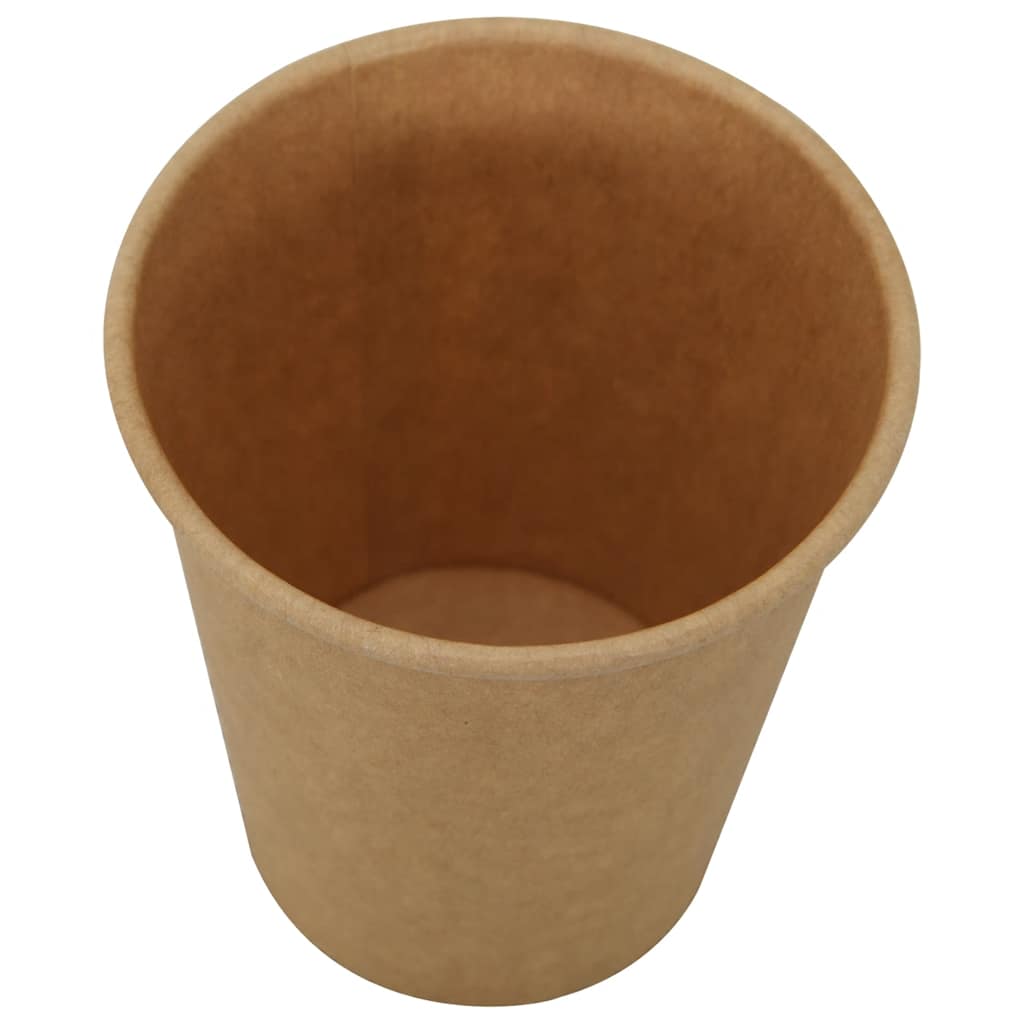vidaXL Papierowe kubki z pokrywkami, 1000 szt., 8oz, 200ml