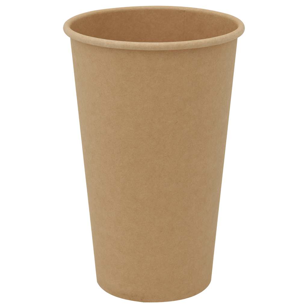 vidaXL Papierowe kubki z pokrywkami, 1000 szt., 16oz, 400ml