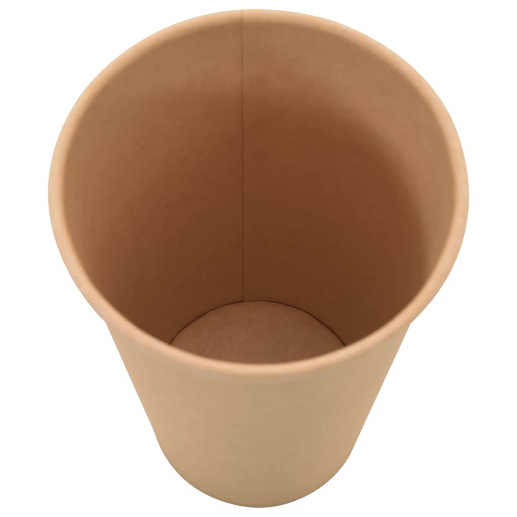 vidaXL Papierowe kubki z pokrywkami, 1000 szt., 16oz, 400ml